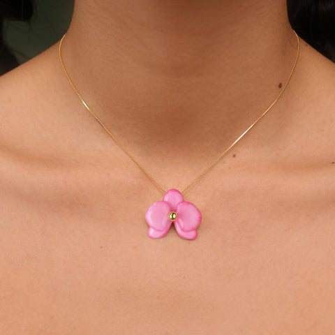 Collar Orquídea Rosa