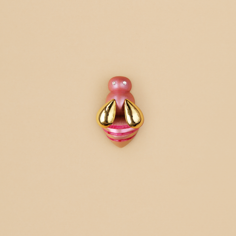Broche Abeja Rosada