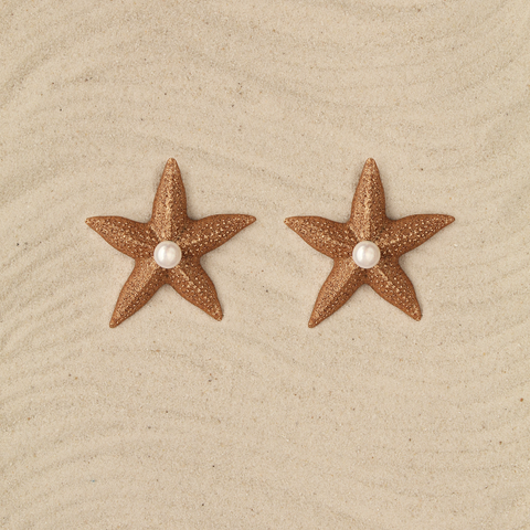 Aretes Estrellas doradas