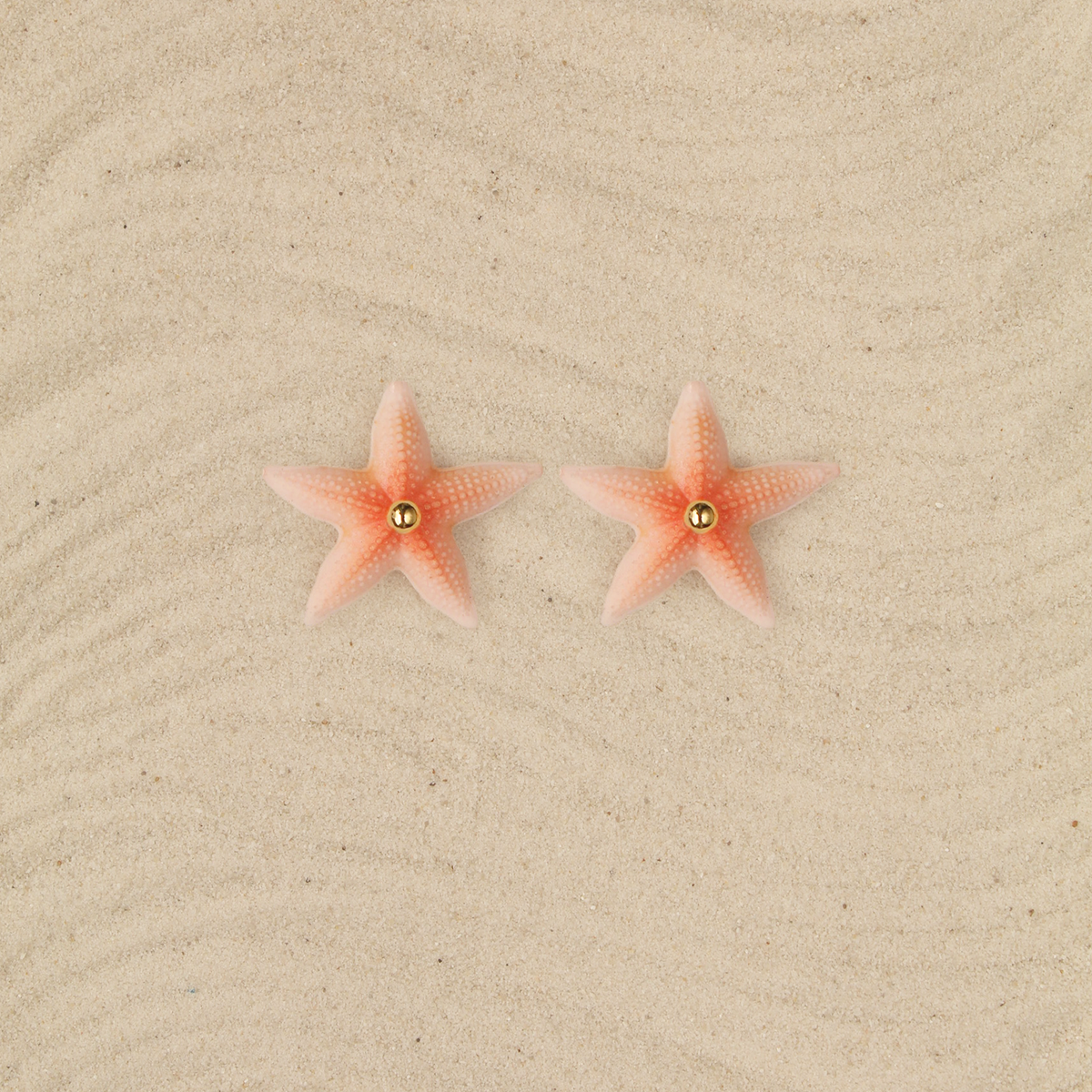 Aretes mini Estrellas rosa