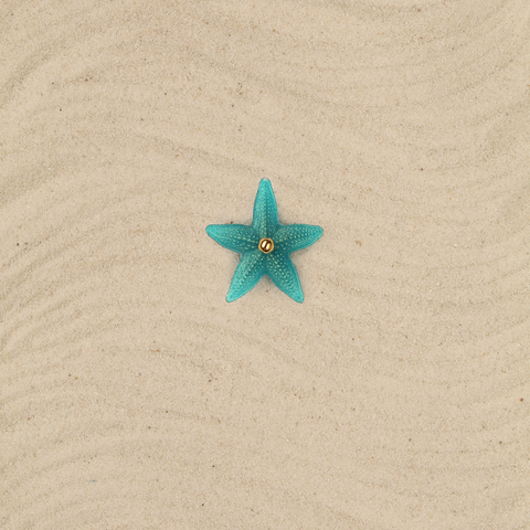 Earcuff mini Estrella turquesa