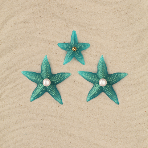 Set Estrellas turquesa
