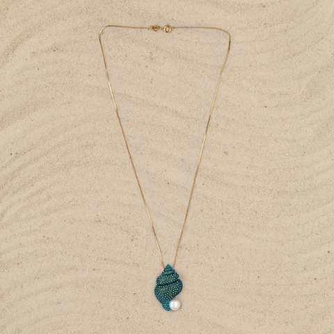 Collar Caracolita Agua