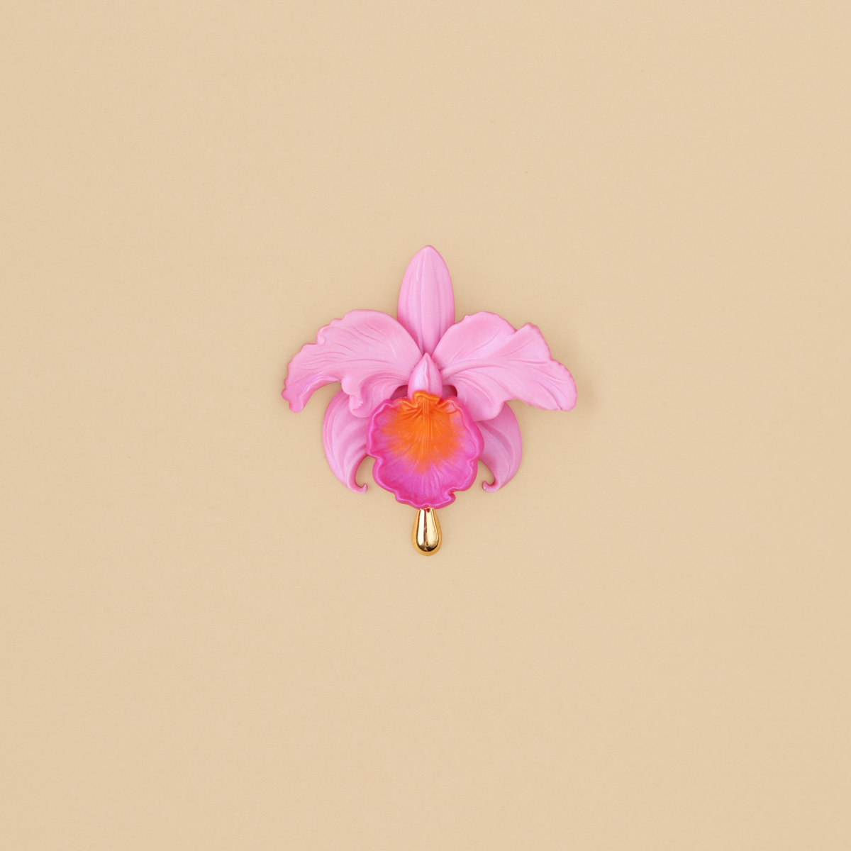 Broche Cattleya Rosa