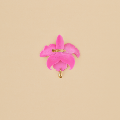 Broche Cattleya Rosa
