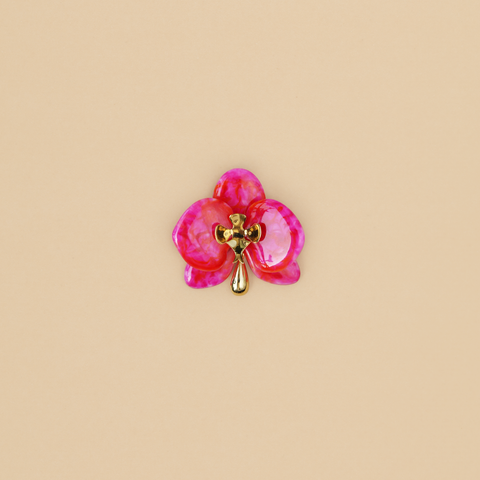 Broche Orquídea Arcoíris