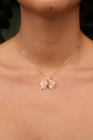 Collar Orquídea Melón