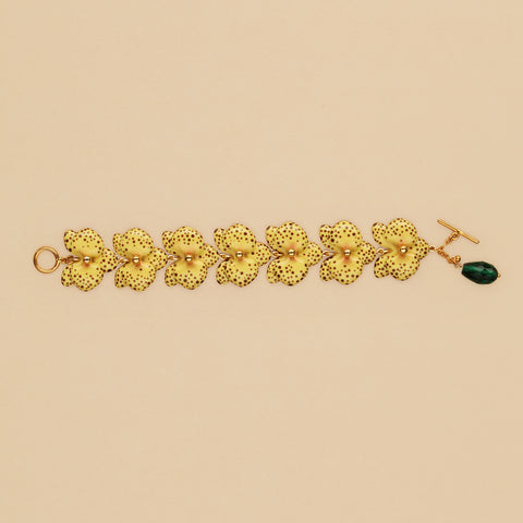Pulsera Cascada de Orquídeas Maracuyá