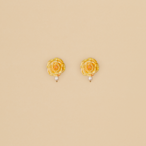 Aretes Rositas Amarillo