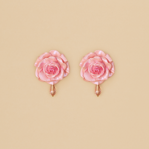 Aretes Rosas Rosa