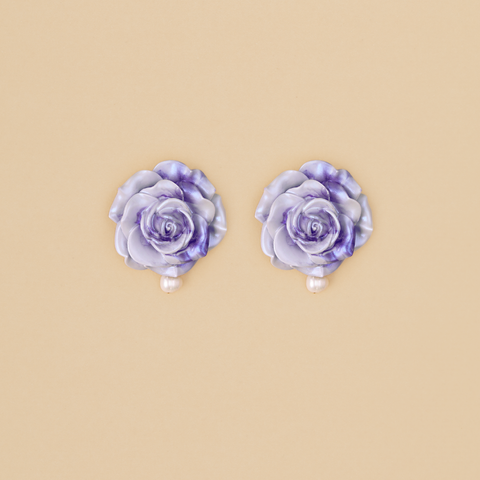 Aretes Rosas Lila