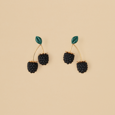 Aretes Moras Negras
