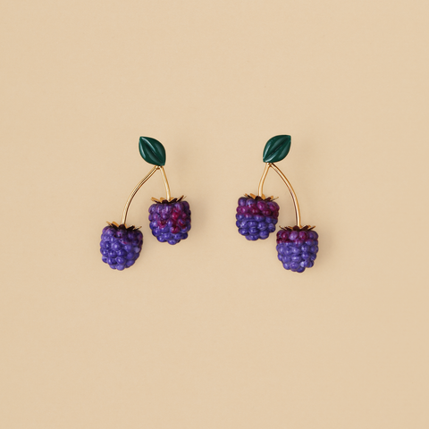 Aretes Moras Magenta