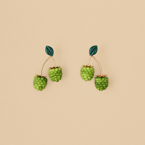 Aretes Moras Verdes