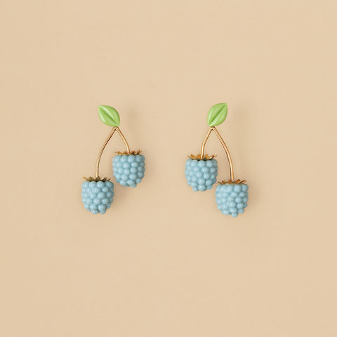 Aretes Moras Celeste