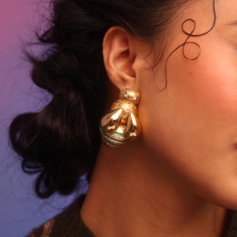 Aretes Abejas Doradas