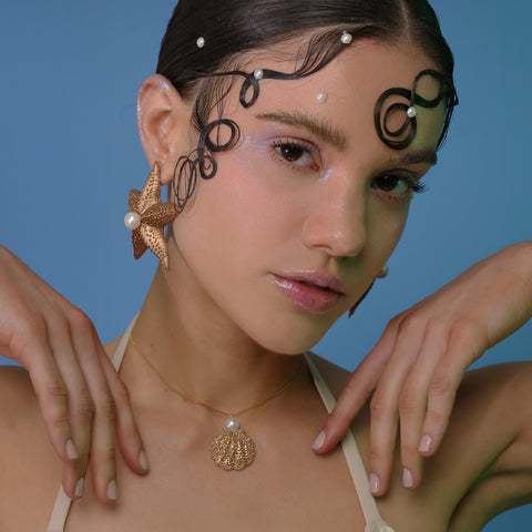 Aretes Estrellas doradas