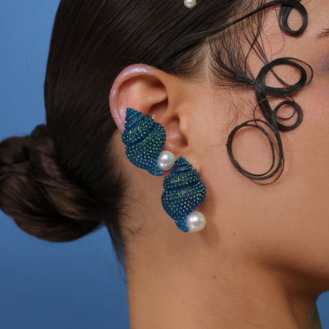 Earcuff Caracolita agua