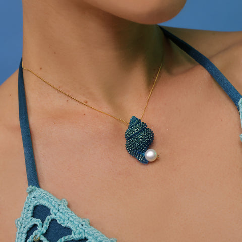 Collar Caracolita Agua