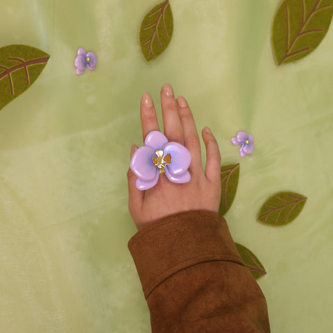 Anillo Orquídea Lila