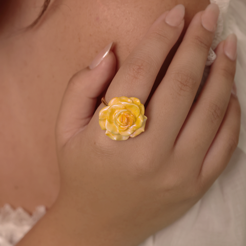 Anillo Rosita Amarillo