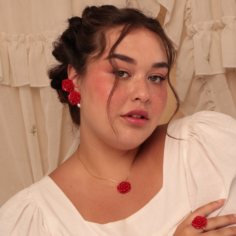 Earcuff Rosita Rojo