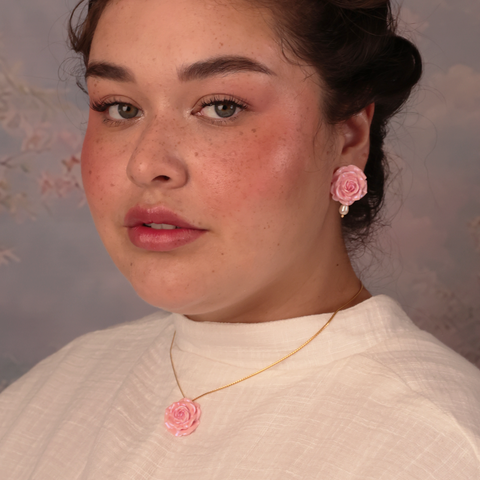 Aretes Rositas Rosa