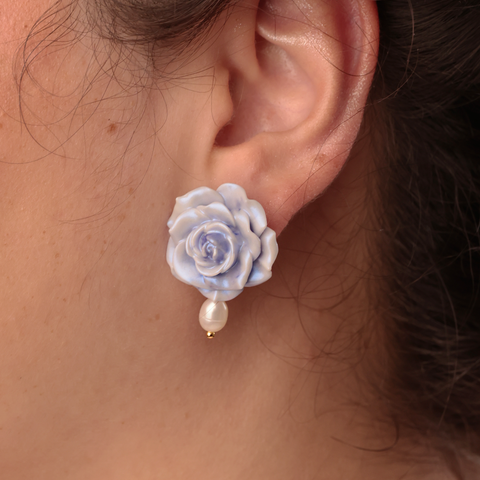 Aretes Rositas Lila