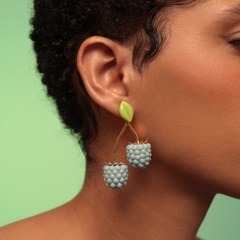Aretes Moras Celeste