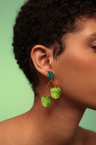 Aretes Moras Verdes