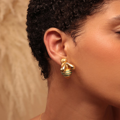 Aretes Abejitas Doradas