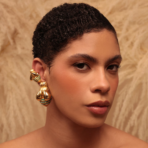 Set Abeja Reina Dorado