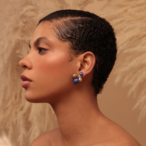 Aretes Abejitas Moradas