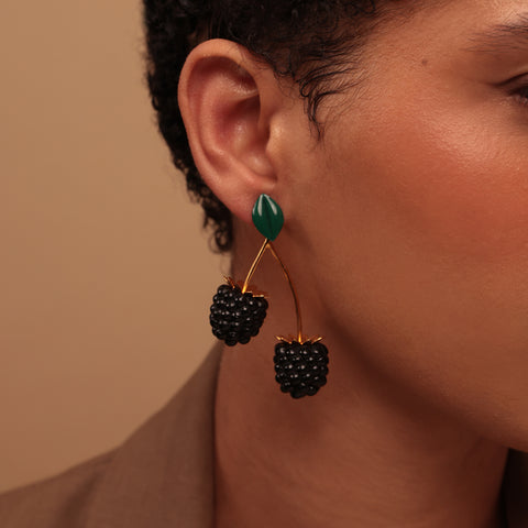 Aretes Moras Negras