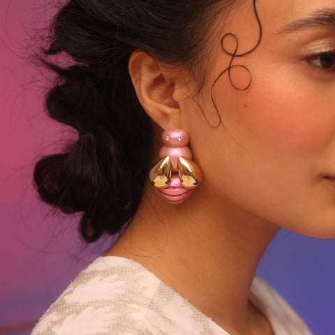 Aretes Abejas Rosadas