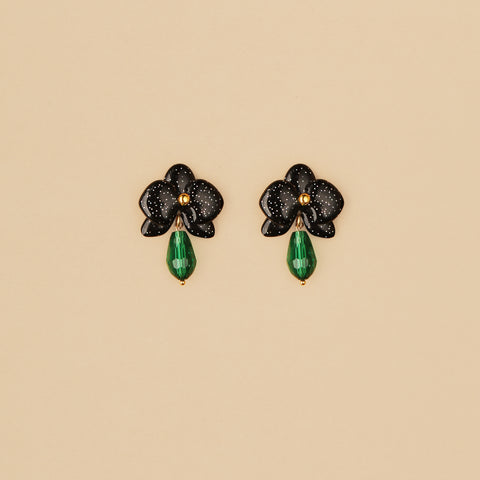 Aretes mini Orquídeas estrelladas Drops