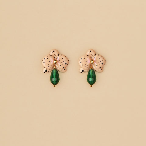 Aretes mini Orquídeas melón Drops