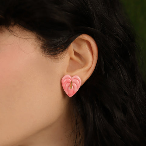 Aretes mini Anturios Rosa