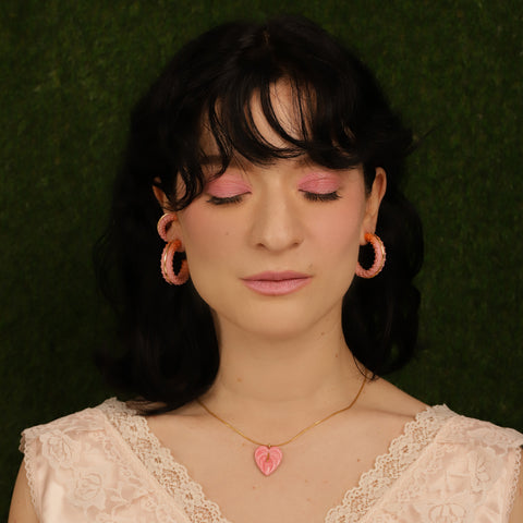 Set Argollas Anturios Rosa