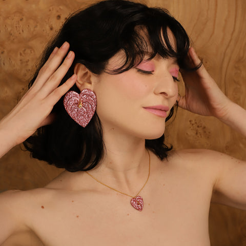 Aretes maxi Anturios Rosé