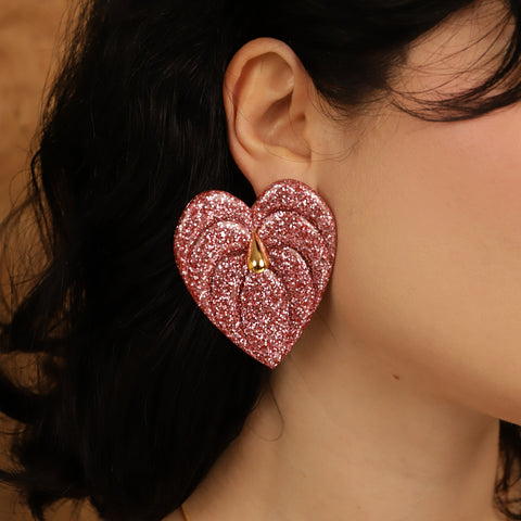 Aretes maxi Anturios Rosé