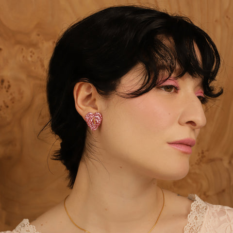 Aretes mini Anturios Rosé