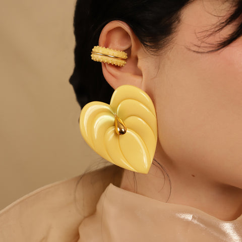 Aretes maxi Anturios Vainilla
