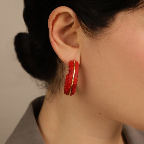 Argollas Anturios Rojos