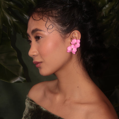 Earcuff mini Orquídea Rosa