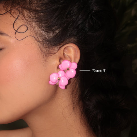 Earcuff mini Orquídea Rosa