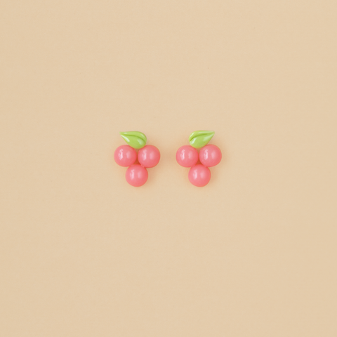 Aretes Uvitas Rosadas