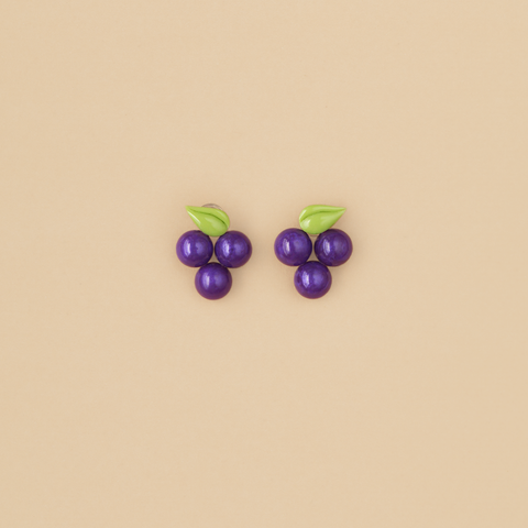 Aretes Uvitas Moradas