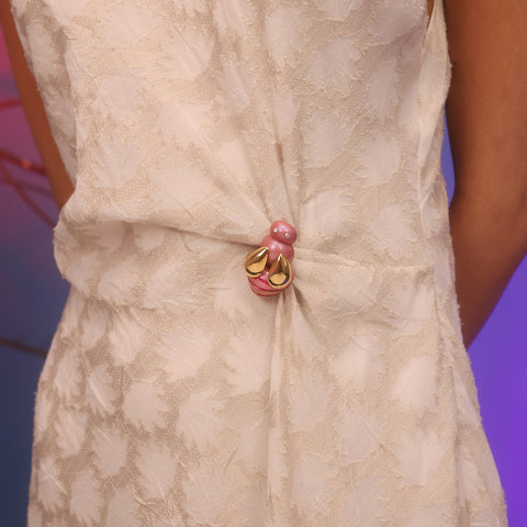 Broche Abeja Rosada