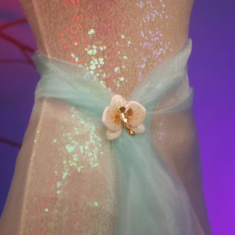 Broche Orquídea Blanca